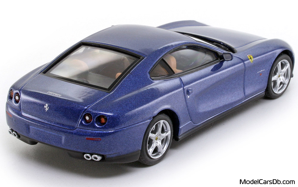 2003 - Ferrari 612 Scaglietti Altaya 1/43 (Синий) Задняя правая сторона