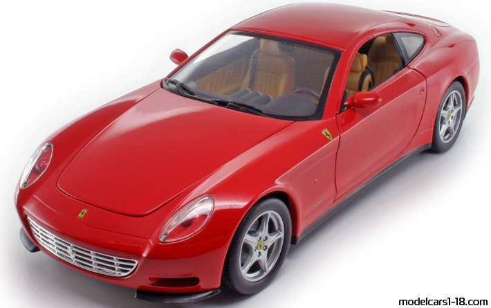 2003 - Ferrari 612 Scaglietti Hot Wheels 1/18 (Red) Передняя левая сторона