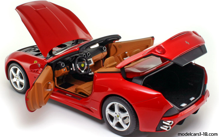 2008 - Ferrari California Elite 1/18 (Kрасный) Открывающиеся части