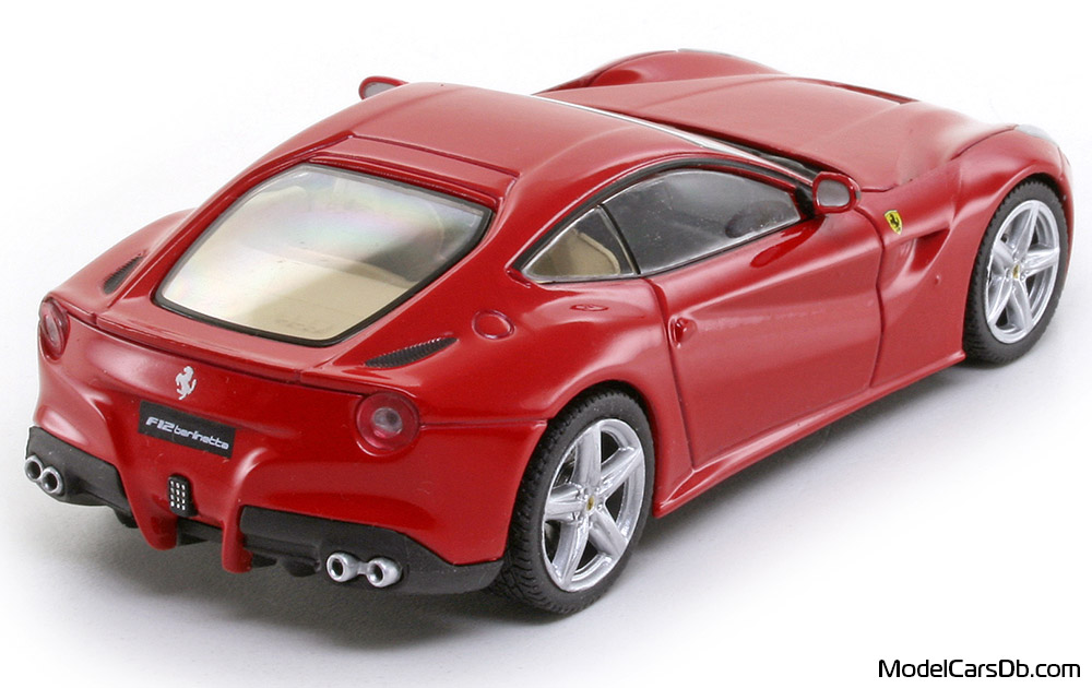 2012 - Ferrari F12 Berlinetta Altaya 1/43 (Kрасный) Задняя правая сторона