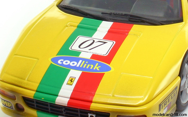 1995 - Ferrari F355 Challenge Hot Wheels 1/18 (Серебристый) Багажник / Поднимающиеся фары