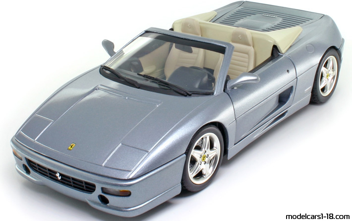 1995 - Ferrari F355 Spider Hot Wheels 1/18 (Синий) Передняя левая сторона