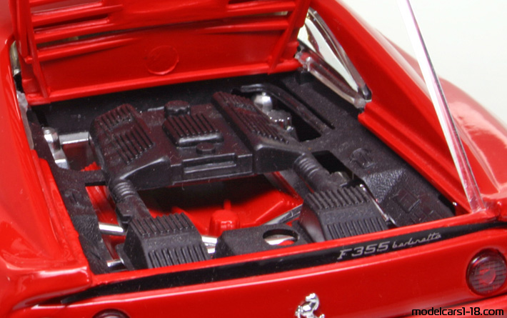 1994 - Ferrari F355 Majorette 1/18 (Kрасный) Двигатель