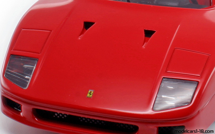1987 - Ferrari F40 Hot Wheels 1/18 (Kрасный) Багажник / Поднимающиеся фары