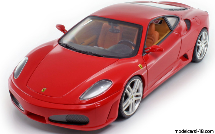 2005 - Ferrari F430 Hot Wheels 1/18 (Kрасный) Передняя левая сторона