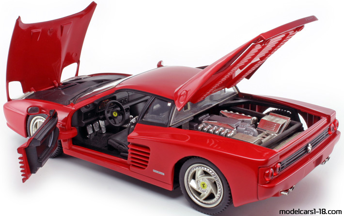 1994 - Ferrari F512M Hot Wheels 1/18 (Kрасный) Открывающиеся части