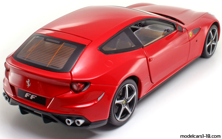 2011 - Ferrari FF Elite 1/18 (Kрасный) Задняя правая сторона