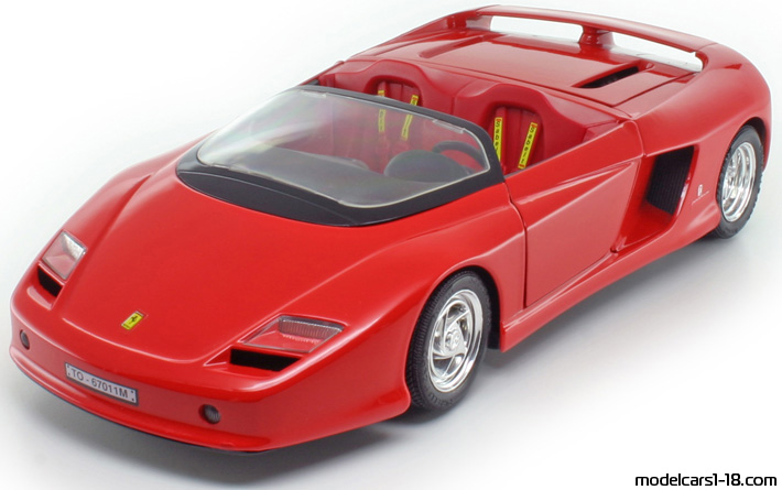 1989 - Ferrari Mythos Concept Guiloy 1/18 (Kрасный) Передняя левая сторона