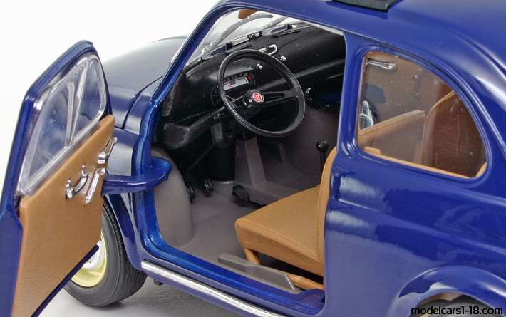1968 - Fiat 500 L Bburago 1/16 (Синий) Интерьер панель приборов