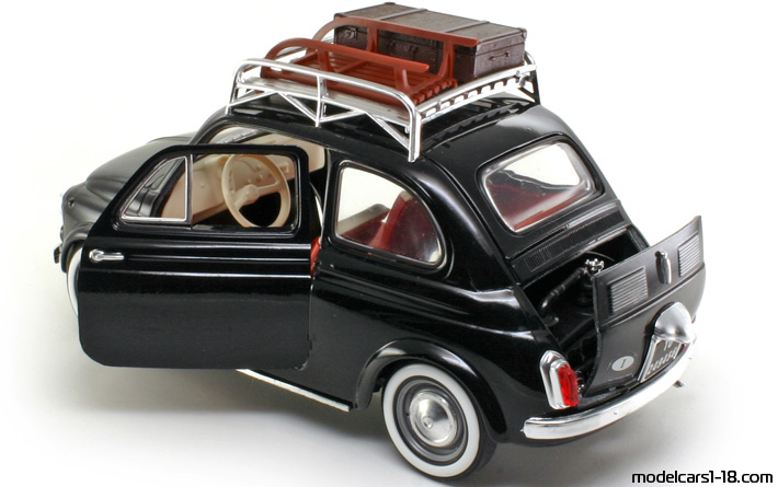 1957 - Fiat 500 Solido 1/16 (Коричневый) Открывающиеся части