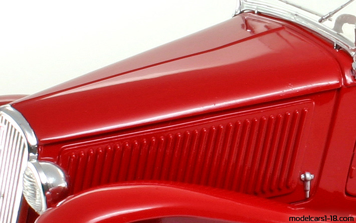 1934 - Fiat 508 Balilla Coppo d'Oro Polistil 1/14 (Kрасный) Двигатель