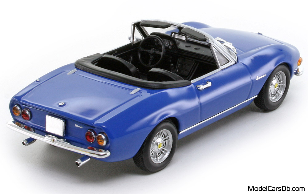 1966 - Fiat Dino Spider Minichamps 1/43 (Синий) Задняя правая сторона