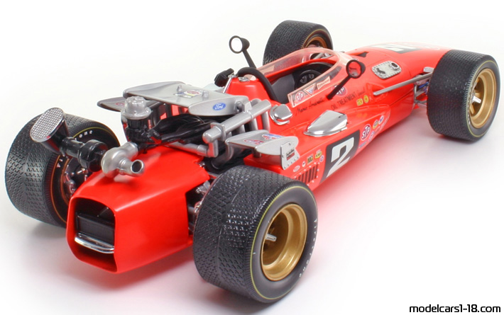 1969 - Ford Brawner Hawk ERTL 1/18 (Kрасный) Задняя правая сторона
