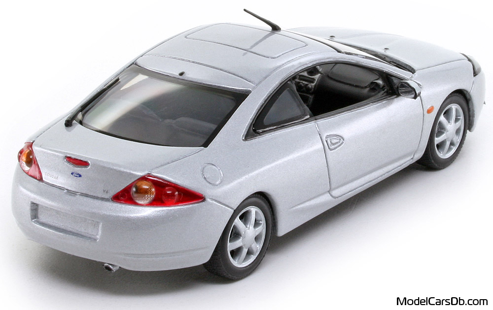 1998 - Ford Cougar Minichamps 1/43 (Серебристый) Задняя правая сторона