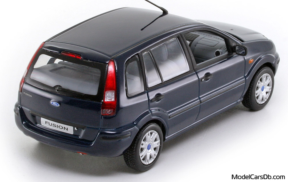 2002 - Ford Fusion Minichamps 1/43 (Синий) Задняя правая сторона