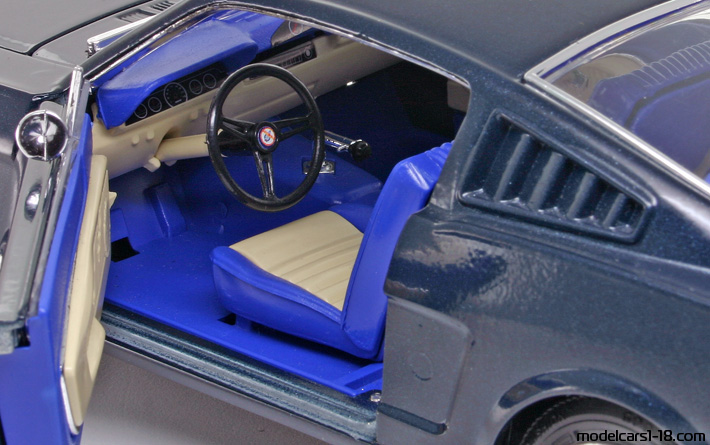 1965 - Ford Mustang GT Fastback Jouef Evolution 1/18 (Синий) Интерьер панель приборов