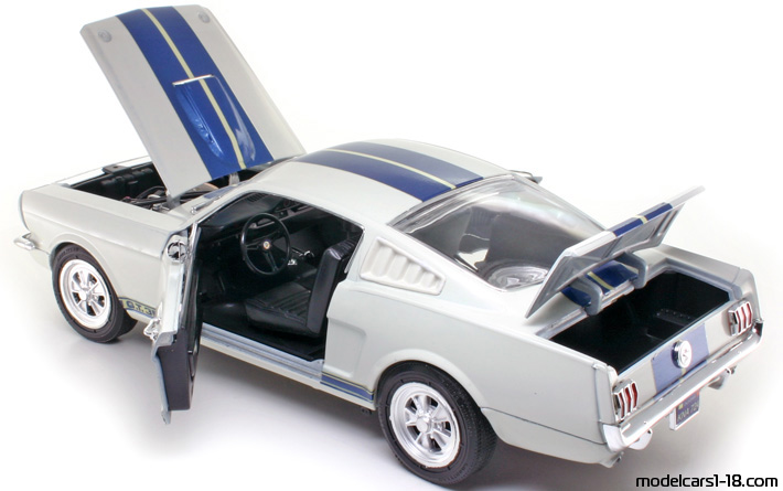 1965 - Ford Mustang Shelby GT350 Jouef Evolution 1/18 (Белый / Синий) Открывающиеся части