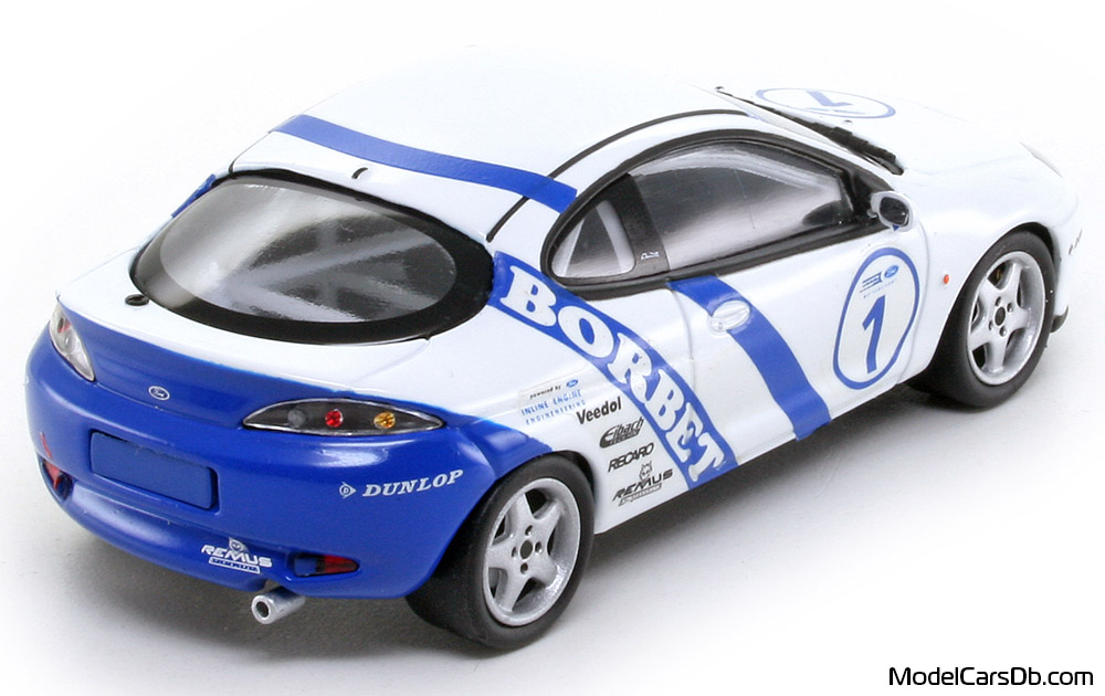 1998 - Ford Puma Cup Minichamps 1/43 (Белый / Синий) Задняя правая сторона