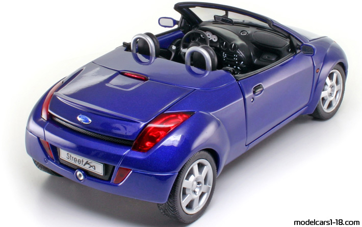 2003 - Ford StreetKa Welly 1/18 (Синий) Задняя правая сторона