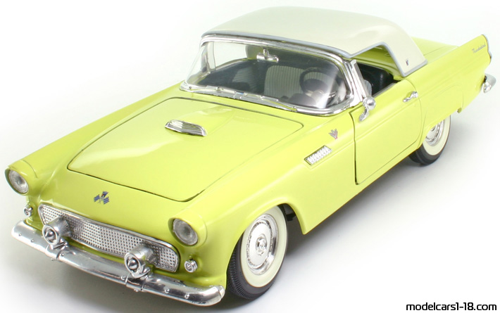 1955 - Ford Thunderbird Road Tough 1/18 (Жёлтый / Белый) Передняя левая сторона