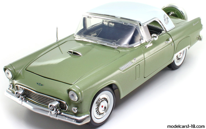 1956 - Ford Thunderbird Motor Max 1/18 (Коричневый / Белый) Передняя левая сторона