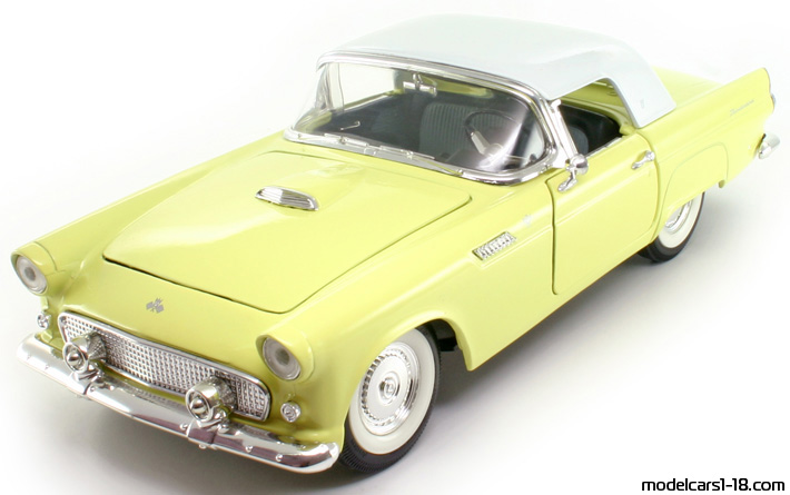 1956 - Ford Thunderbird Revell 1/18 (Жёлтый / Белый) Передняя левая сторона