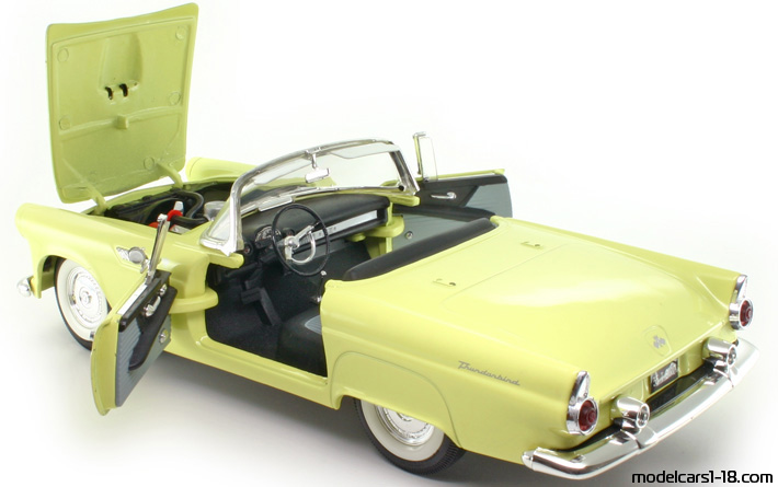 1956 - Ford Thunderbird Revell 1/18 (Жёлтый / Белый) Открывающиеся части