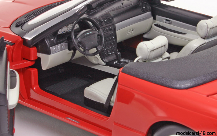 2003 - Ford Thunderbird Beanstalk 1/18 (Kрасный) Интерьер панель приборов