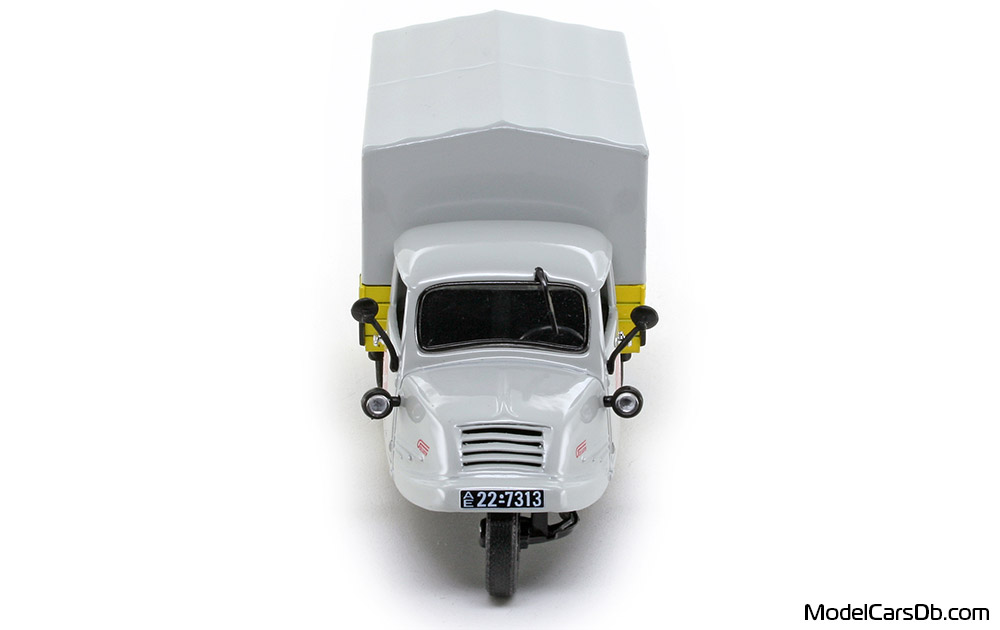 1950 - Goliath GD 750 Norev 1/43 (Серый  / Жёлтый) Спереди