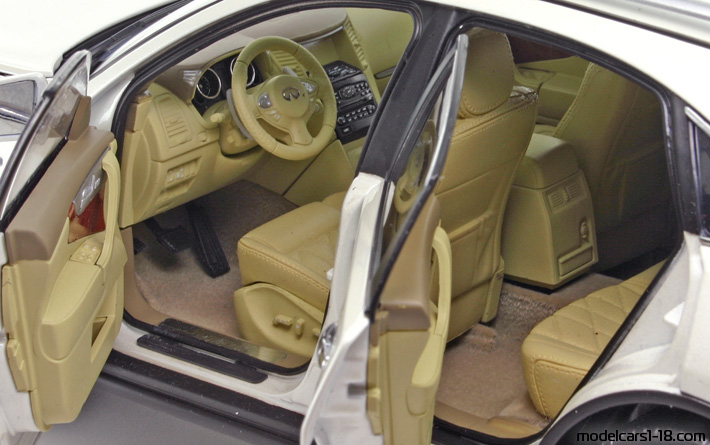 2009 - Infiniti FX50S Paudi 1/18 (Белый) Интерьер панель приборов