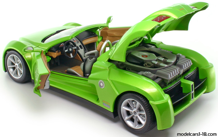 2002 - Italdesign Prima Giugiaro Concept Bburago 1/18 (Зелёный) Открывающиеся части