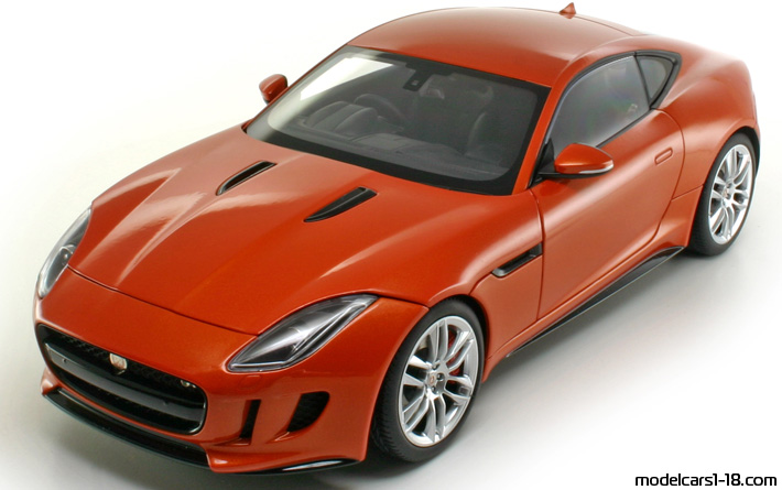 2015 - Jaguar F-Type R AutoArt 1/18 (Kрасный) Передняя левая сторона