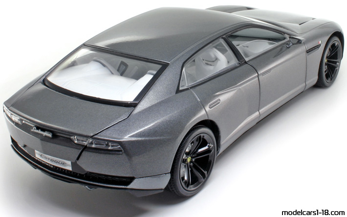 2008 - Lamborghini Estoque Concept Mondo Motors 1/18 (Серый ) Задняя правая сторона