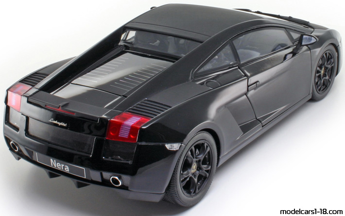 2007 - Lamborghini Gallardo Nera Norev 1/18 (Чёрный) Задняя правая сторона