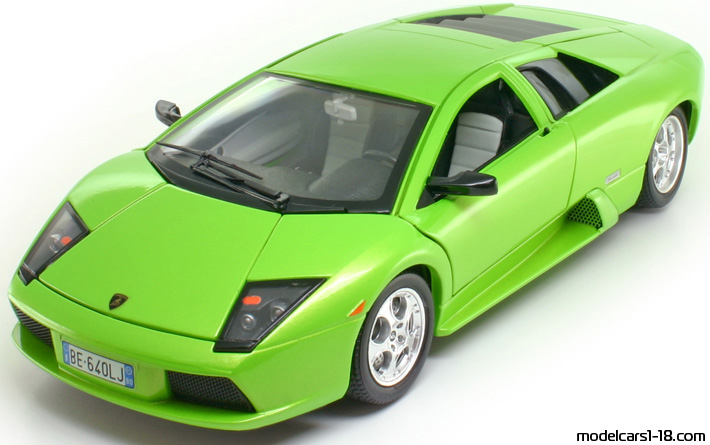 2001 - Lamborghini Murcielago Bburago 1/18 (Green) Передняя левая сторона