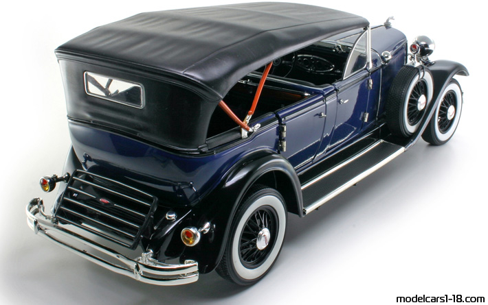 1931 - Lincoln Model K Sport Phaeton Ricko 1/18 (Синий / Чёрный) Задняя правая сторона