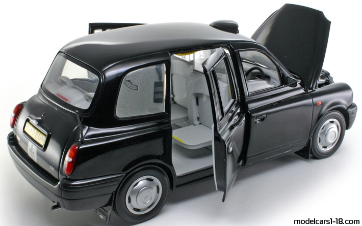 1998 - London Taxi TX1 Sun Star 1/18 (Чёрный) Открывающиеся части