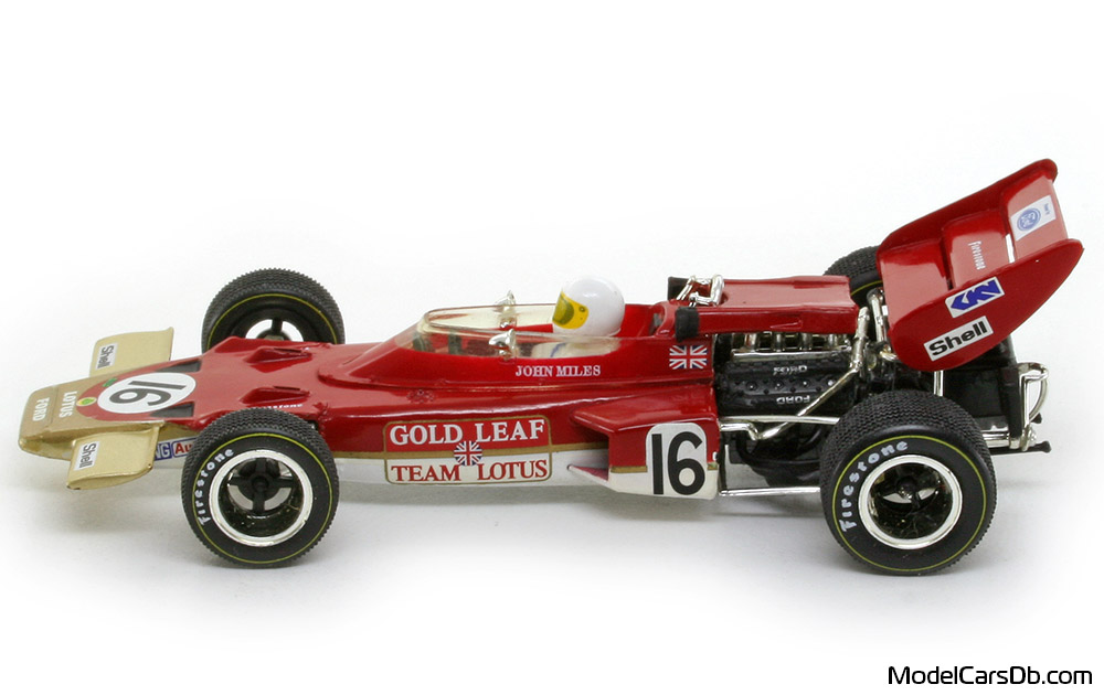 1970 - Lotus 72C Quartzo 1/43 (Kрасный / Золотой ) Сторона