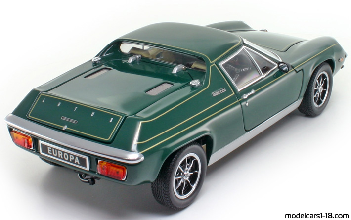 1973 - Lotus Europa Special Kyosho 1/18 (Зелёный) Задняя правая сторона