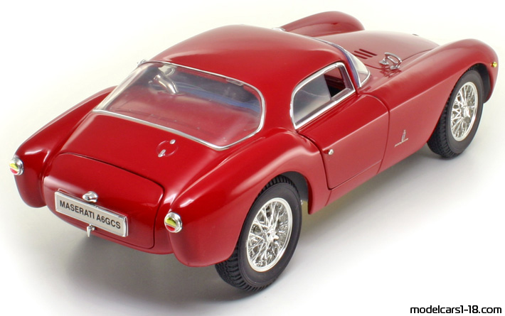 1954 - Maserati A6GCS Berlinetta Ricko 1/18 (Kрасный) Задняя правая сторона