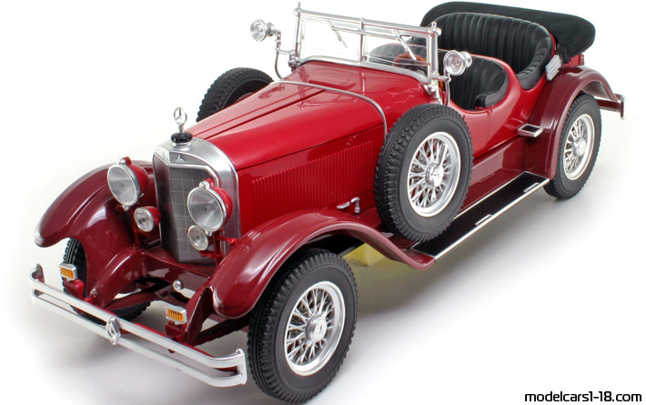 1927 - Mercedes 630 K Ricko 1/18 (Red / Коричневый) Передняя левая сторона
