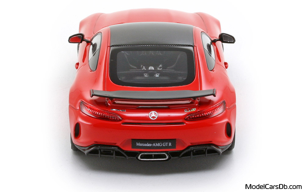 2018 - Mercedes AMG GT-R (C190) Almost Real 1/43 (Kрасный / Чёрный) Сзади