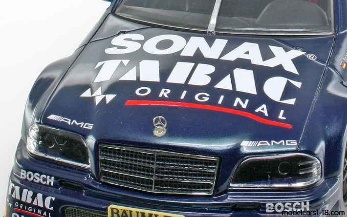1994 - Mercedes C 180 DTM (W202) Limited Modellcars 1/18 (Синий / Белый) Двигатель