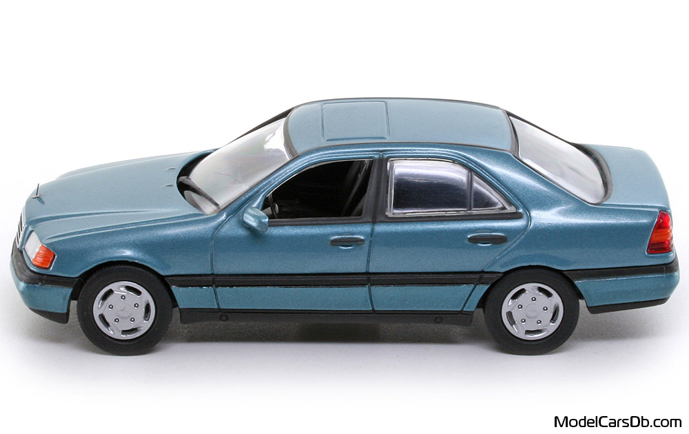 1993 - Mercedes C 220 (W202) Minichamps 1/43 (Синий) Сторона