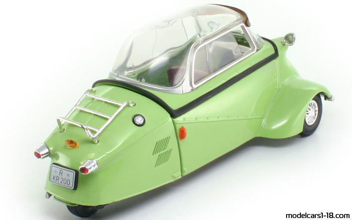 1955 - Messerschmitt KR200 Revell 1/18 (Зелёный) Задняя правая сторона