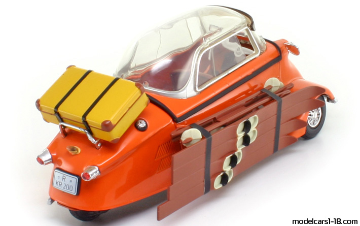 1955 - Messerschmitt KR200 Revell 1/18 (Оранжевый) Задняя правая сторона