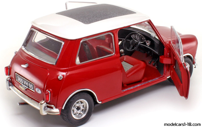 1964 - Morris Mini Cooper S Solido 1/16 (Kрасный / Белый) Открывающиеся части