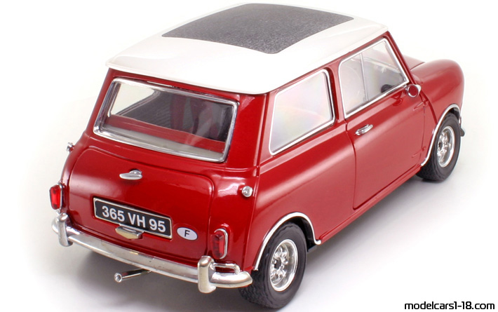 1964 - Morris Mini Cooper S Solido 1/16 (Kрасный / Белый) Задняя правая сторона