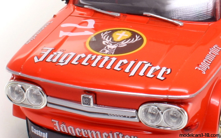 1968 - NSU TTS Revell 1/18 (Оранжевый) Багажник / Поднимающиеся фары