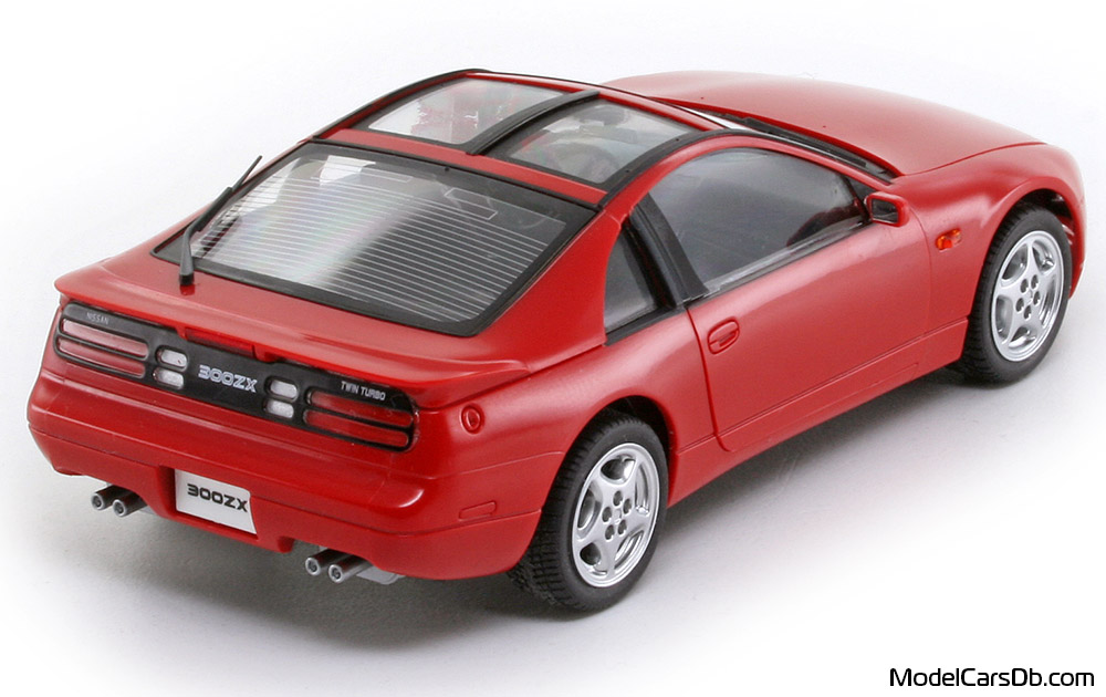1989 - Nissan 300ZX Twin Turbo (Z32) Kato 1/43 (Kрасный) Задняя правая сторона